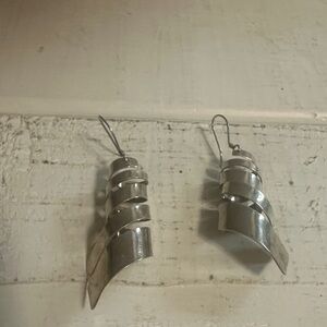 Sterling Silver 925 Spiral Drop Earrings